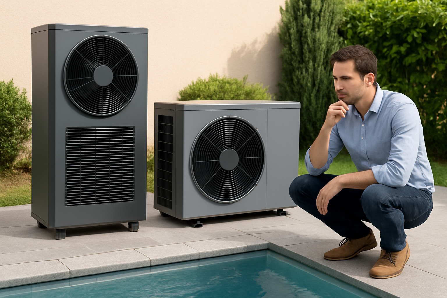 PAC piscine verticale ou horizontale : laquelle choisir ?