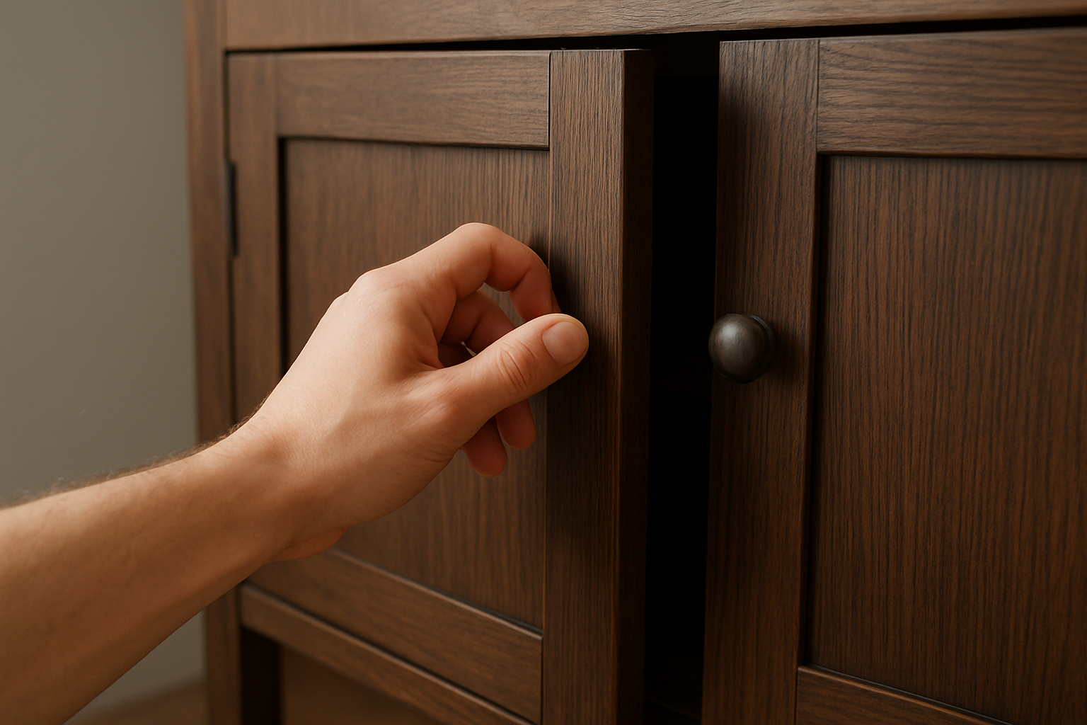 Porte de meuble qui ferme mal : causes et solutions rapides