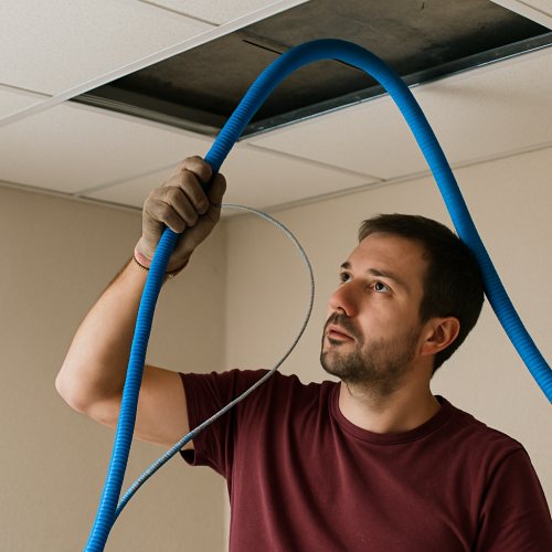 Astuce Bricolage : Comment Passer une Gaine ou Câble dans un Faux Plafond Sans Percer