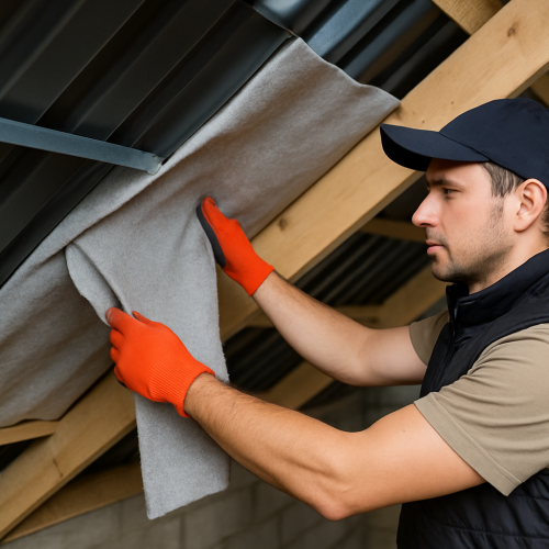 Comment installer un film anti condensation sous bac acier efficacement