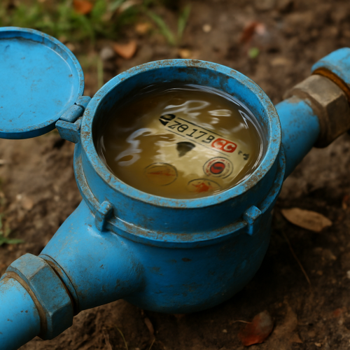 Compteur d&rsquo;eau extérieur rempli d&rsquo;eau : Causes, conséquences et solutions pratiques