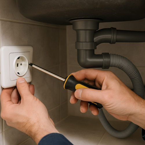 Installer une prise lave vaisselle sous évier : guide de sécurité et conformité