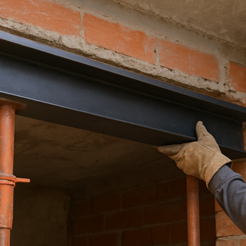 Linteau métallique mur porteur : calcul et méthode pratique