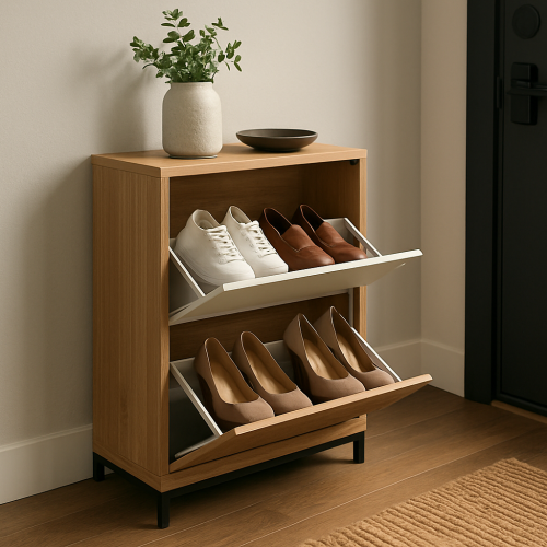 Meuble à Chaussures Nano : Optimisez votre Entrée avec un Rangement Compact et Design