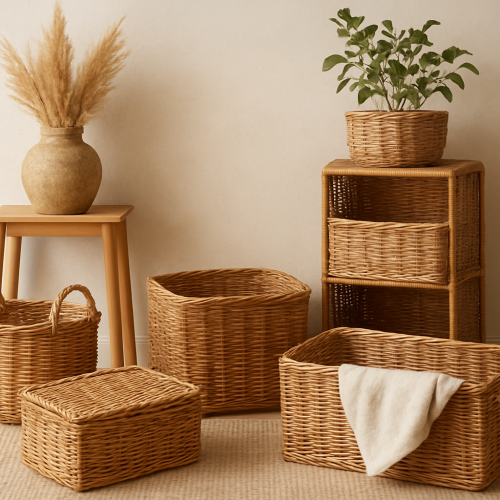 Panier rangement en osier ou rotin : avantages et modèles pour votre maison