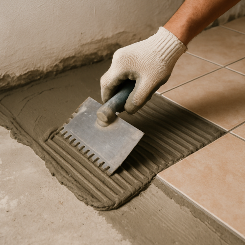 Rattraper le niveau avec de la colle carrelage : méthodes et limites