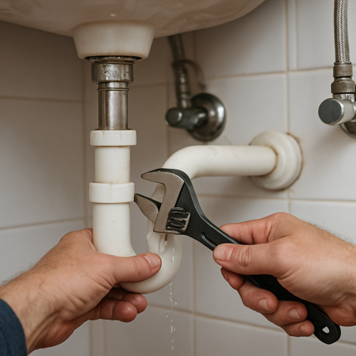 Siphon lavabo qui fuit joint : diagnostic et réparation immédiate