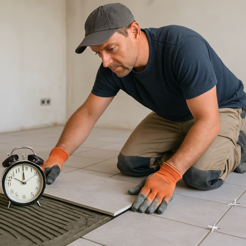 Temps pour poser carrelage : combien d&rsquo;heures prévoir selon la surface ?